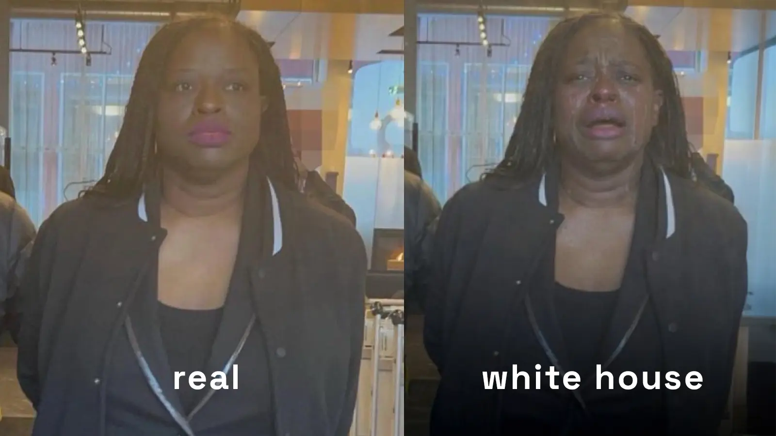 Eine Festnahme wird manipuliert